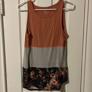 Maurices Sleeveless Colorblock Top